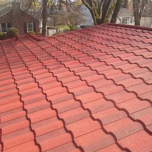 Tejas Metálicas con Recubrimiento de Piedra Tipo Teja Romana, Resistentes al Viento, Ignífugas, Color Duradero, Fácil Instalación para Diversos Tipos de Techos - Product Image 6