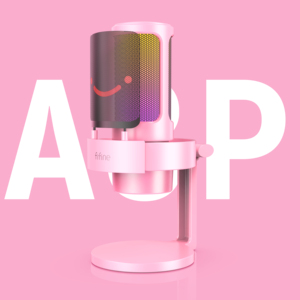 Microphone de jeu professionnel <span class=keywords><strong>Fifine</strong></span> <span class=keywords><strong>A8</strong></span> RGB rose USB à condensateur pour diffusion en direct, enregistrement en studio et enseignement - Product Image 6