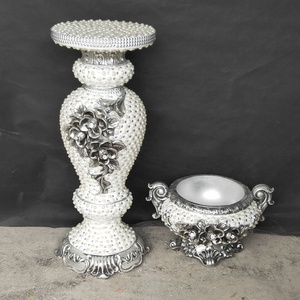 Vente chaude, fabrication chinoise, personnalisation directe, décoration de <span class=keywords><strong>maison</strong></span> en fibre, articles de décoration pour la <span class=keywords><strong>maison</strong></span>, support de décoration de luxe pour la <span class=keywords><strong>maison</strong></span>, pot de fleurs - Product Image 3