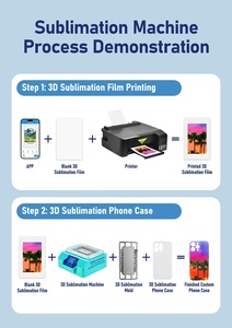 Máquina de sublimación 3D al vacío para estampado de carcasas de teléfono, combo de máquina de impresión para transferencia de diseños personalizados de fundas móviles DIY - Product Image 4