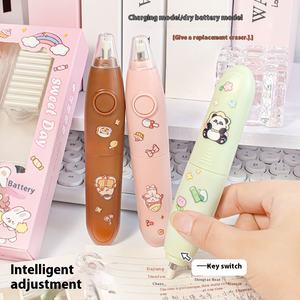 Çocuklar ve öğrenciler için elektrikli silgi pil yaratıcı varil tasarım kauçuk malzeme temiz hiçbir kırıntıları silgi çocuklar için - Product Image 1