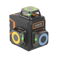 Niveau laser vert à faisceau croisé 12 lignes, auto-nivelant 360 degrés, pour usage industriel/DIY, niveau laser 3D automatique
