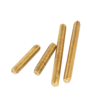 Brass Threaded Rod Fully Threaded Stud Bar Cut to Size for DIY Furniture Lighting Fixture Repair Hardware Accessory