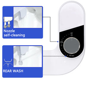 Bidet d'eau froide de toilette en plastique Slime avec double buse accessoire de bidet non électrique équipement sanitaire accessoire de bidet de toilette - Product Image 2