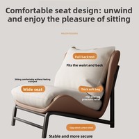 Canapé-lit en cuir moderne de luxe, cadre en métal, chaise longue durable pour le salon, meubles de maison