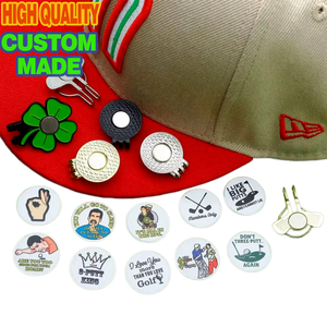 Clip de chapeau de golf personnalisé moderne Feng Shui, mignon, drôle, avec motif Meme, marqueur de balle en métal émaillé, nouveauté, collection pour fans de tournois - Product Image 2