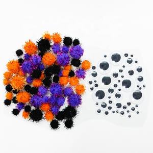 Limpiapipas de Chenilla Coloridos Hechos a Mano de Alta Calidad, 0.6*30cm, Material de Poliéster, Decoraciones de Halloween, Regalos - Product Image 3