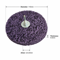 Disco de Zirconia Porosa REX de 4.5 Pulgadas (115mm x 22.23mm x 6.0mm) con Certificación TUV ISO para Eliminar Óxido Pesado y Recubrimientos de Pintura