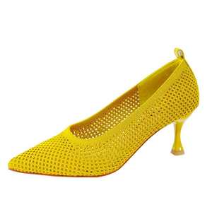 卸売無料通気性YDQ-0092スタイルポリエステル素材フライニット靴アッパー - Product Image 5