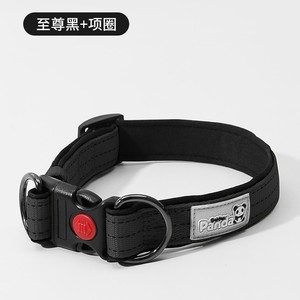 Reflective Pet Collar Adjustable Nylon <b>Dog</b> Neck Strap Buckle Leash Loop <b>for</b> Outdoor Walking - Product Image 3