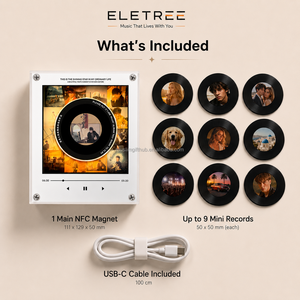 Imán de nevera personalizable con diseño de disco de <span class=keywords><strong>vinilo</strong></span> NFC, reproductor de música, recuerdo, regalo, mercancía para fans de conciertos y eventos, venta al por mayor - Product Image 5