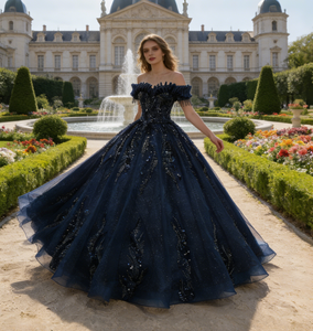 <span class=keywords><strong>Robe</strong></span> <span class=keywords><strong>de</strong></span> Quinceanera élégante, épaules dénudées, appliques <span class=keywords><strong>de</strong></span> perles, avec <span class=keywords><strong>jupon</strong></span> détachable, <span class=keywords><strong>robe</strong></span> <span class=keywords><strong>de</strong></span> bal pour événements du soir - Product Image 1