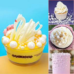 85g 150g ลูกบอลน้ำตาลมุกตกแต่งเค้ก DIY ท็อปเปอร์เค้กโดนัทของหวานการตกแต่งขนมโรยตกแต่ง - Product Image 5