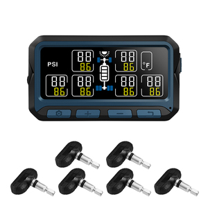 Sistema de Monitoreo de Presión de Neumáticos para Camiones 0-199psi, Sensor de Accionamiento Directo con Pantalla a Color y 6 Modos de Alarma - Product Image 1