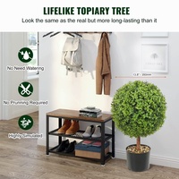 Boule de topiaire artificielle en hortensia de 56 cm, en plastique écologique, en pot, pour la décoration de la maison et du bureau, Halloween, imperméable et durable