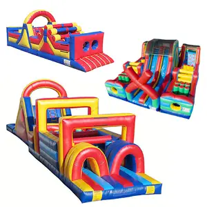 Inflatable Obstacle Course With Price Commercial Grade Inflatable Obstacles With Slides Inflatable Obstacle Course