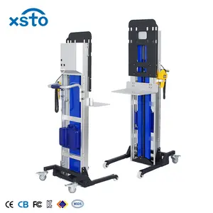 Lift Truck Electric Pallet Trolley Lifter Fork Lift Power Battery Electric Hand Truck Stacker Mini Winch Forklift Semi Pallet Trolley Powered Operated Platform
