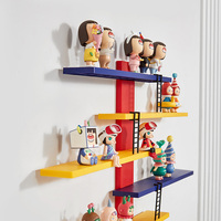 Étagère de présentation de figurines d'action murale sans perçage, personnalisable en gros, haute qualité, faible MOQ, facile à assembler