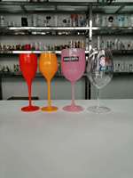 Logo personnalisé imprimé coloré personnalisé fête de mariage acrylique plastique vin Champagne flûte gobelet verres en verre