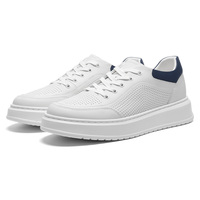 Nouvelle Arrivée Prix d'Usine en Gros Chaussures Décontractées en Cuir Véritable Respirantes Tendance Mode Chaussures Décontractées pour Hommes Rehaussantes