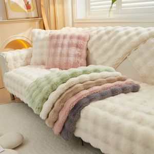Protecteur de <span class=keywords><strong>canapé</strong></span> pour <span class=keywords><strong>animaux</strong></span> de compagnie en peluche de lapin Super doux d'hiver de luxe pour chat épaissir housse de <span class=keywords><strong>canapé</strong></span> sectionnelle antidérapante housse de <span class=keywords><strong>canapé</strong></span> antidérapante - Product Image 2