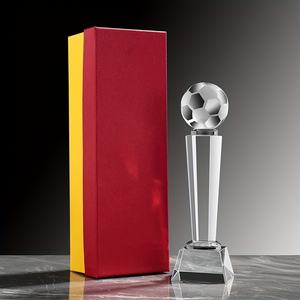 Trofeo de campeonato de fútbol de cristal personalizado, recompensa para competiciones deportivas, máximo goleador y portero, regalo de recuerdo - Product Image 1