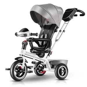 new type 4 in 1 baby trike with parent handle/easy rider baby stroller tricycle