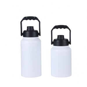 Bouteille d'eau de camping 64 oz en acier inoxydable, seau à glace isotherme sous vide, thermos portable 128 oz avec couvercle - Product Image 2