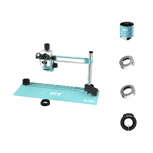 Kit de <span class=keywords><strong>Microscopio</strong></span> Estéreo Trinocular RF4 con Cámara 4K, Imágenes Ultra HD, Compatible con Pruebas de Laboratorio y Control de Calidad de Componentes - Product Image 1