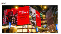 Grand écran LED d'extérieur 90 pouces 4K HDR P4.44 pour affichage numérique, installation fixe, centre commercial, immeuble commercial