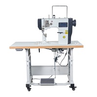Machine à coudre industrielle de haute qualité pour chaussures, équipement robuste pour la couture de semelles et de tiges en cuir, idéal pour la fabrication et la réparation de chaussures.