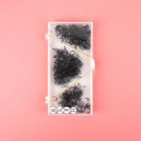 Extensions de cils en soie naturelle faites à la main, base fine, 500 bouquets, 3D 5D 7D 8D 9D 10D 14D, plateaux de cils volume