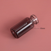 Flacon en verre tubulaire bleu vide en borosilicate de 1 ml, 3 ml, 5 ml, 10 ml pour cosmétiques, essences liquides, emballage de flacons de peptides