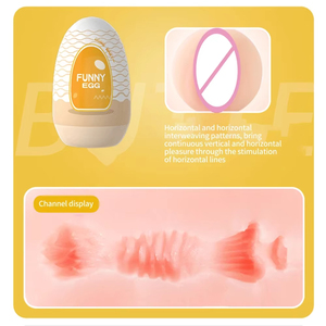 Huevo <span class=keywords><strong>de</strong></span> masturbación masculina, estimulador <span class=keywords><strong>de</strong></span> vagina realista <span class=keywords><strong>de</strong></span> bolsillo con fuerte succión con simulación <span class=keywords><strong>3D</strong></span> <span class=keywords><strong>de</strong></span> vagina - Product Image 4