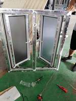 Fenêtre à battant en PVC/UPVC à prix d'usine, double vitrage trempé Low-E, haute transmission lumineuse pour cuisine, salle de bain, villa