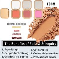 Fard à joues MLM 8 couleurs, rehausse l'éclat du visage, poudre lisse et délicate, pigment riche, doux pour la peau, logo personnalisé, fard à joues végétalien