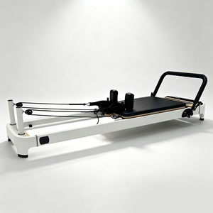 <span class=keywords><strong>Reformer</strong></span> <span class=keywords><strong>Pilates</strong></span> Core Collab Machine Serie Queen Studio 2.0 in Alluminio Bianco - Product Image 6
