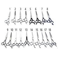 Ensemble professionnel de ciseaux à cheveux en acier inoxydable pour droitiers, ciseaux à effiler pour salon de coiffure avec 26 dents