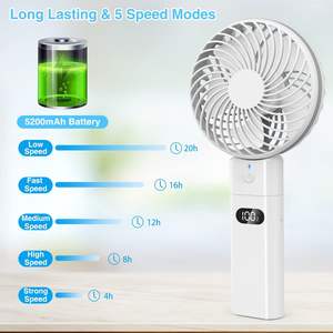 Wholesale New Arrival Portable <b>Mini</b> Handheld <b>Fans</b> With Power Bank Hot Sale Rechargeable Cooling USB Small Hand Held <b>Fan</b> - Product Image 4