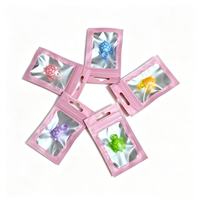 Bolsa de Embalaje de Mylar Metálico con Cierre Hermético, Personalizada, de Aluminio, con Ventana Transparente y Asa para Colgar, para Juguetes
