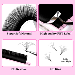 Extensions <span class=keywords><strong>de</strong></span> <span class=keywords><strong>cils</strong></span> auto-éventailables Private Label, pour éventails faciles, <span class=keywords><strong>prix</strong></span> <span class=keywords><strong>de</strong></span> gros, en fourrure naturelle, véganes et sans cruauté animale - Product Image 6