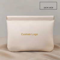 Dompet Makeup PU Multi Warna mewah Logo kustom dompet saku kabel Data telepon kantong rias tas kosmetik