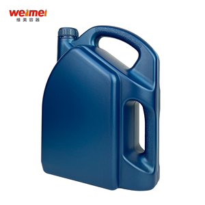 Bidon en plastique HDPE de 4 litres à double poignée avec bouchon à vis pour huile moteur essence, brun <span class=keywords><strong>bleu</strong></span>, usage industriel - Product Image 2