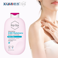 Lotion Tubuh Shea Butter Key Box 473ml, Melembapkan Kulit Kering 24 Jam, Lotion Bernutrisi dengan 7 Minyak dan Mentega
