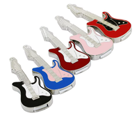 USB Flash Drive Gitar Logam Bentuk Kustom 2.0 4GB-128GB Baru Penghemat Data Cepat Garansi 3 Tahun Hadiah Promosi