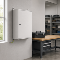 Armoire électrique blanche sur mesure en tôle, fabrication de tôlerie, montage mural, revêtement en poudre d'acier pour contrôle industriel