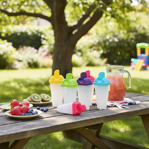 Grande stampo per ghiacciolo in plastica vari colori confezione da 5 - Product Image 3
