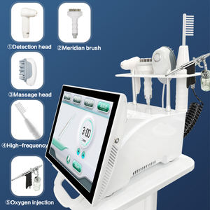 Analyseur de cuir chevelu de bureau professionnel et machine de traitement 5 en 1 appareil de soin des cheveux avec massage et <span class=keywords><strong>conseils</strong></span> sur les produits - Product Image 2