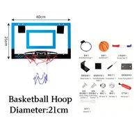 Set Ring Basket Mini Profesional untuk Dalam Ruangan, Ring Basket Gantung di Pintu dengan Backboard Anti Pecah dan Rim Lepas Pasang