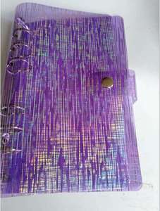 Funda brillante <span class=keywords><strong>para</strong></span> cuaderno A5/A6, carpeta de anillas de hojas sueltas transparentes, cubierta blanda <span class=keywords><strong>para</strong></span> Agenda - Product Image 4